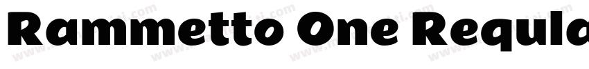 Rammetto One Reqular字体转换